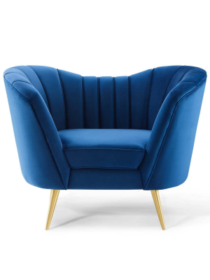 Opportunity Performance Velvet Armchair - Modway