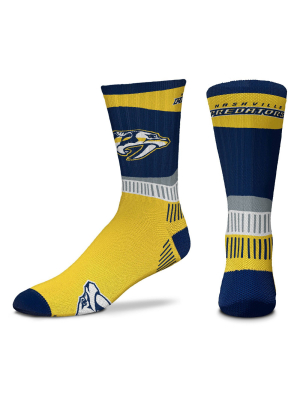 Nhl Nashville Predators Fan Crew Socks - L