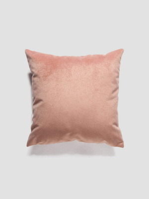 Pisa Velvet Cushion 43x43cm In Blush