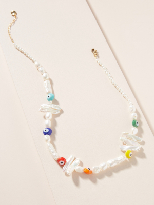 Sonia Spirit Eye Pearl Necklace