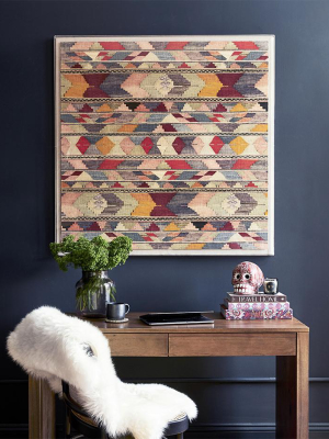 Shell Psychedelic Kilim - Sublime Framed Print