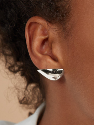 Lobe Earrings In Silver