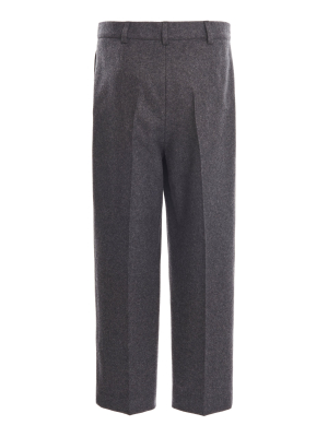 Wool-flannel Straight-leg Pants