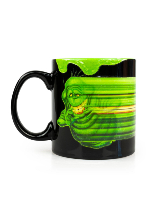 Just Funky Official Ghostbusters Coffee Mug | Glow-in-the-dark Slimer | Ceramic 20 Oz. Cup