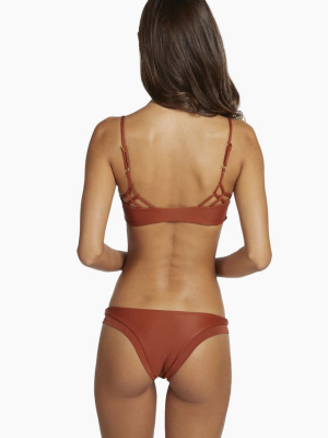 Coco Hipster Cheeky Bikini Bottom - Ginger Orange