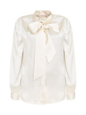 Tory Burch Pussy Bow Long-sleeved Blouse