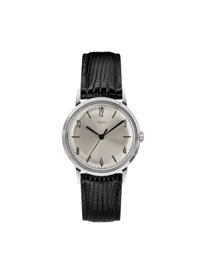 Timex Marlin® Hand-wound 34mm Leather Strap Watch