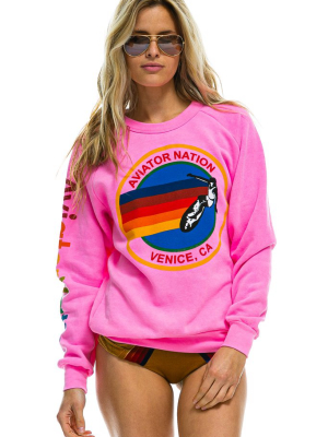 Aviator Nation Sweatshirt - Neon Pink