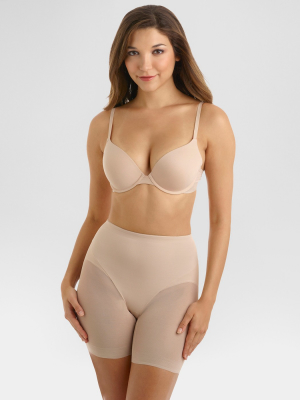 Slimshaper By Miracle Brands Women's Sheer Booty Lift Shortie Shapewear