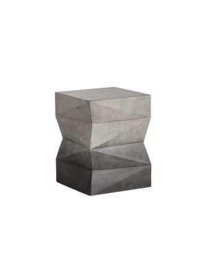 Niran Pedestal - Black/ White Ombre