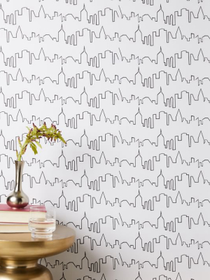 Chasing Paper City Skyline Removable Wallpaper