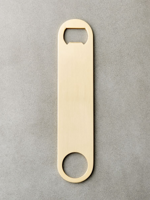 Brushed Gold Bottle Opener