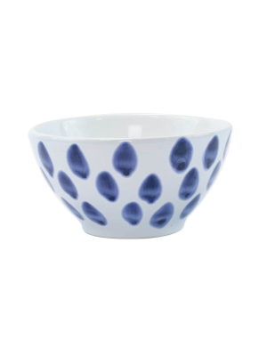 Vietri Viva Santorini Dot Cereal Bowl - Blue & White