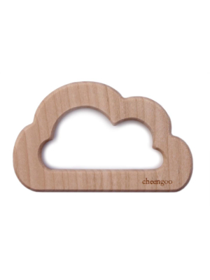 Cheengoo Natural Wooden Teether - Cloud