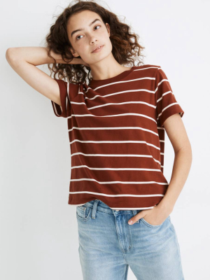 Supima® Cotton Essential Tee In Pitkin Stripe