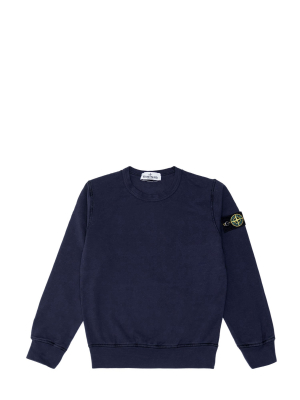 Stone Island Junior Logo Badge Sweatshirt