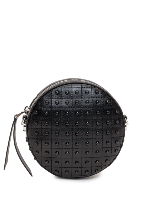 Tod's Pebble Studs Embellished Round Shoulder Bag