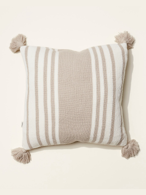 Upwest Super Soft Stripe Knit Pillow