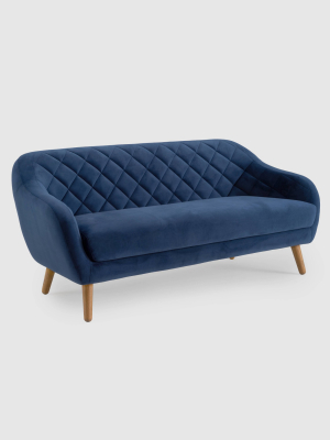 Isobel Diamond Pattern Sofa - Rst Brands