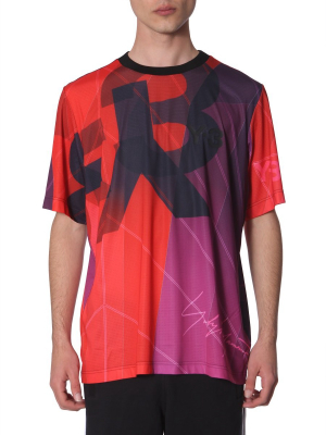 Y-3 Graphic Print Football T-shirt