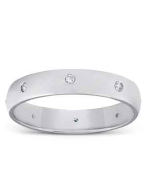 Pompeii3 White Gold Diamond Wedding Eternity Anniversary Ring