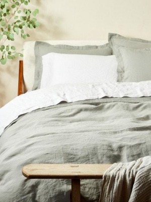 Relaxed Linen Duvet Cover - Laurel