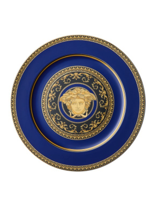 Versace Medusa Service Plate, Blue