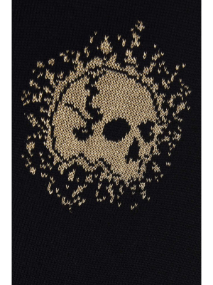 Alexander Mcqueen Skull Intarsia Cardigan