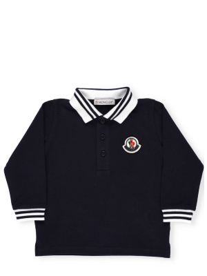 Moncler Enfant Logo Patch Polo Shirt