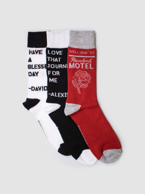 Schitt's Creek 3pk Crew Socks