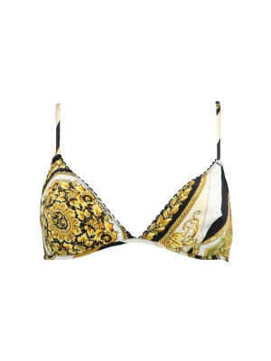 Versace Graphic Print Soft Cup Bra