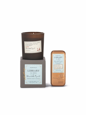Library 6.5 Oz Candle - Charlotte Bronte