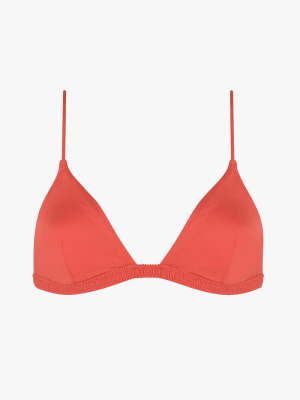 Track Triangle Bikini Top Lipstick