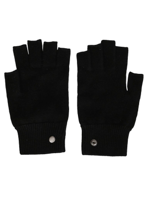 Rick Owens Fingerless Knit Gloves