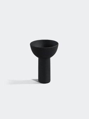 Block Vase, Mini - Black