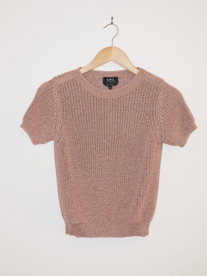 Audrey Shortsleeve Knit | Rose