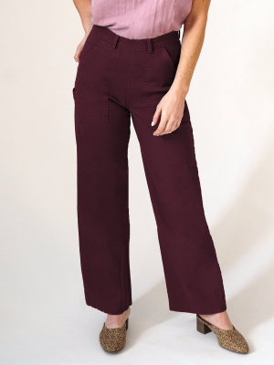 Maroon Bessette Pants