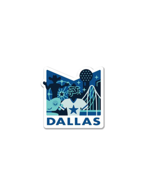 Texas Towns Dallas Sticker