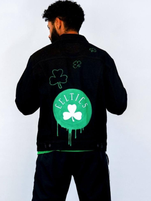 'go Celtics' Denim Jacket - Men