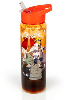 Just Funky Naruto Shippuden Hokage Heroes Large Plastic Water Bottle | Holds 26 Ounces