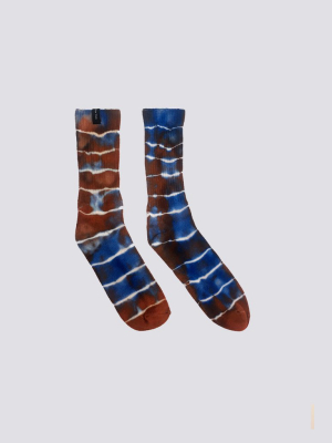 Bamboo Rust Tie Dye Sock