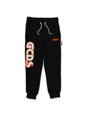 Gcds Kids Logo Embroidered Track Pants