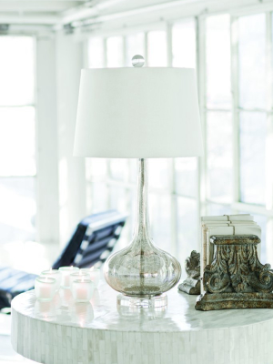 Milano Table Lamp In Antique Mercury