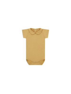 Ss Organic Cotton Collared Bodysuit