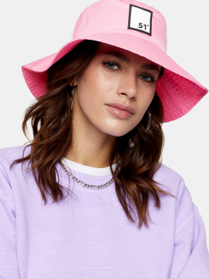 Pink Badge Bucket Hat