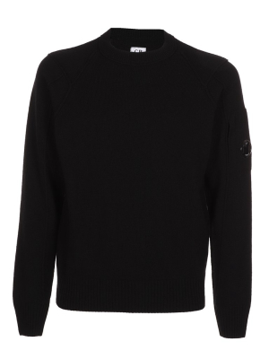 C.p. Company Logo Plaque Knit Jumper