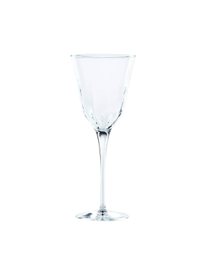 Vietri Optical Wine Glass - Clear