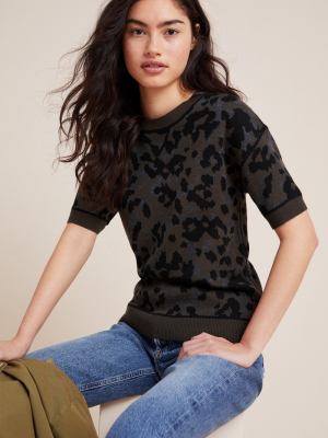 Leopard Camo Sweater Tee