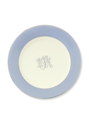 Pickard Color Sheen Dinner Plate, Blue Platinum