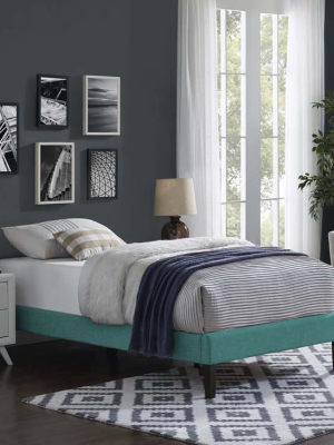 Tempo Twin Bed Frame With Squared Tapered Legs